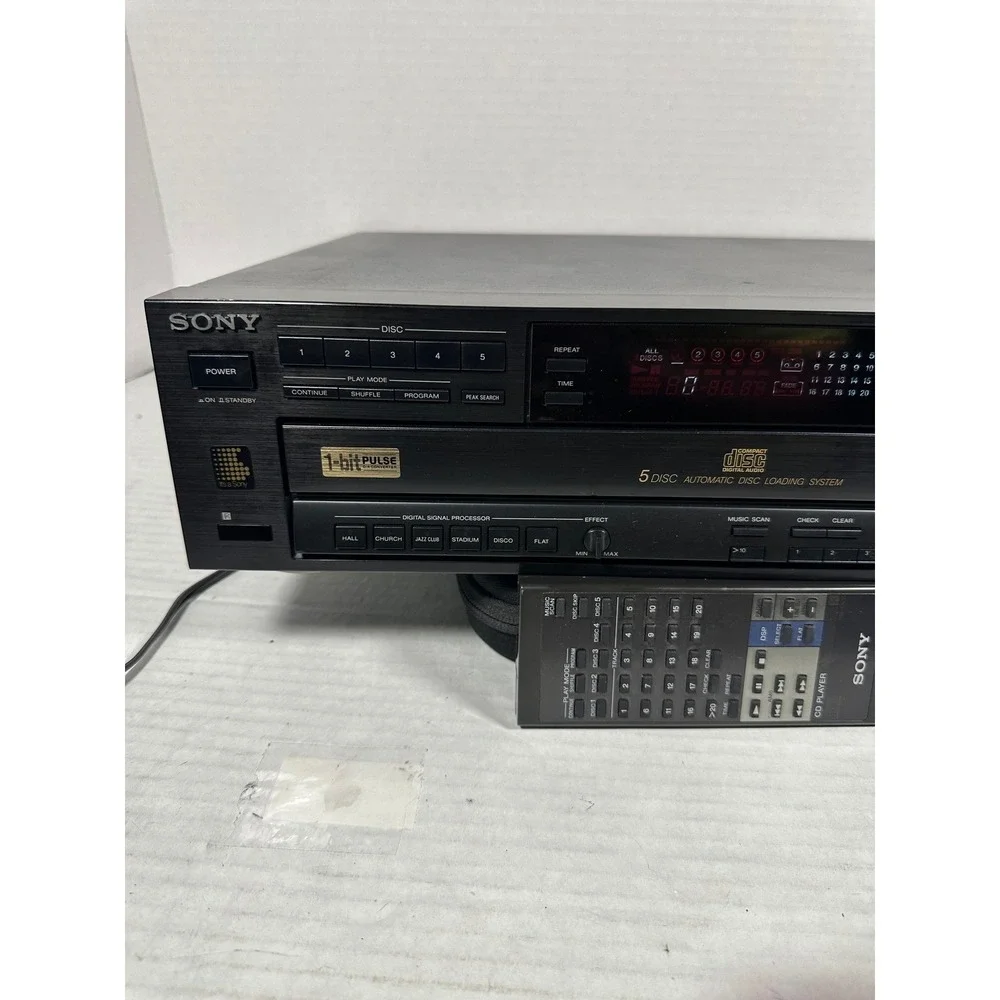 Sony CDP-C615 5-Disc Carousel Player Changer with Remote DSP Japan‎ PARTS ONLY